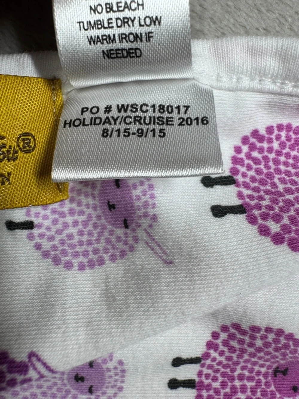 Roberta Roller Rabbit Roberta Freyman 100% Pima Cotton Sheep Receiving Blanket